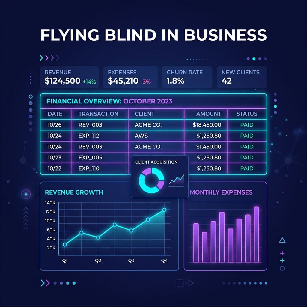 Flying Blind: Why You Can’t Make Strategic Business Decisions Without Organized Books